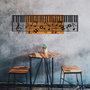 Wallity Arya Escultura de pared en Negro y Nogal